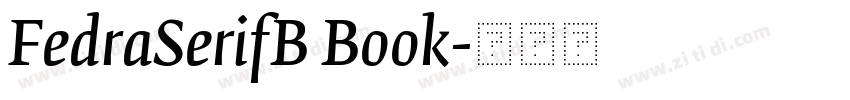 FedraSerifB Book字体转换